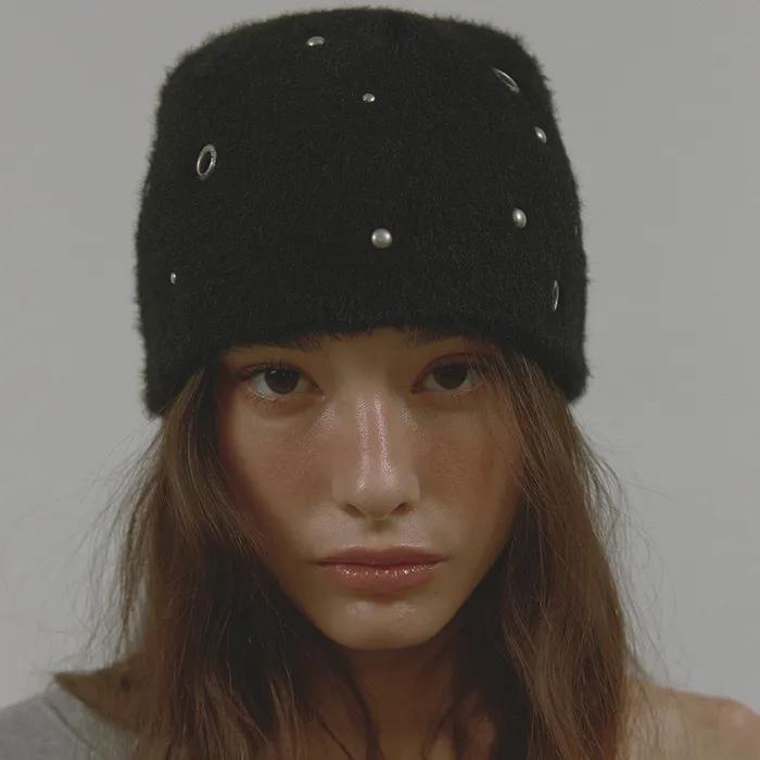 GALAXY KNIT BEANIE (BLACK)