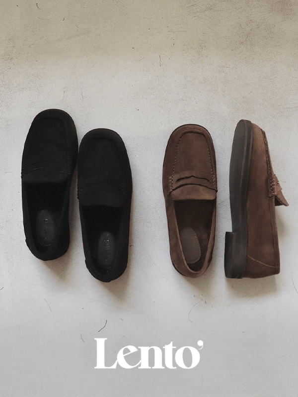 슬로우앤드 [🔥퍼안감로퍼] #LENTO. Winter Suede fur loafer - 2 color