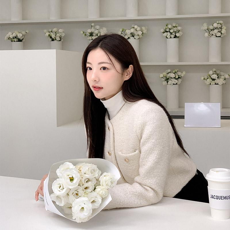 5만5천장 돌파✨ 멜로샤 부클 트위드 노카라 자켓 트위드자켓 겨울재킷 자켓 jk2531