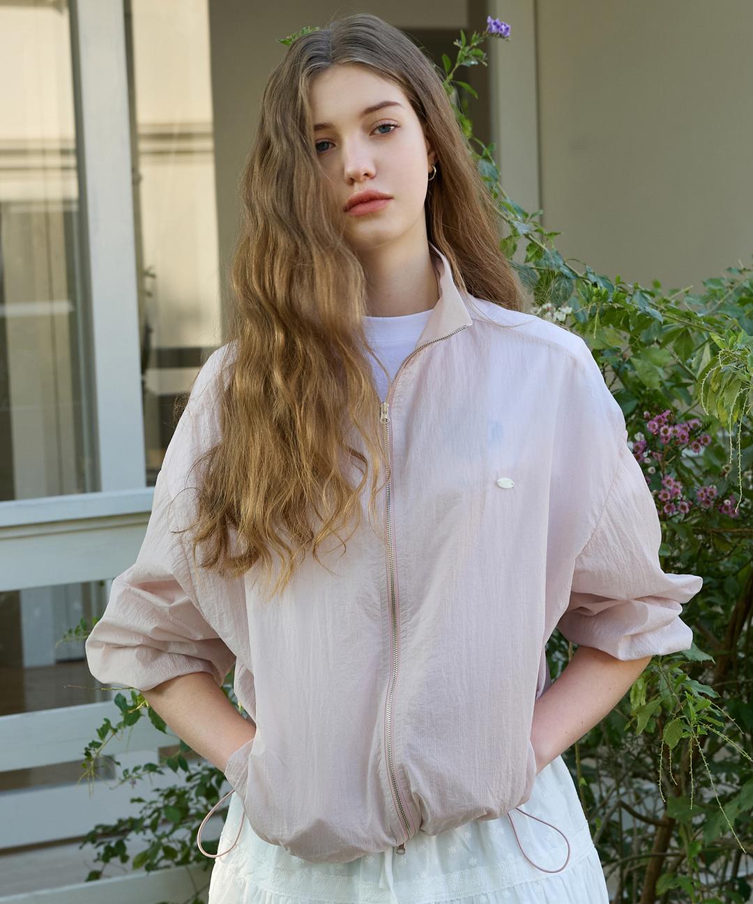 Youth Sheer Windbreaker (Pink)