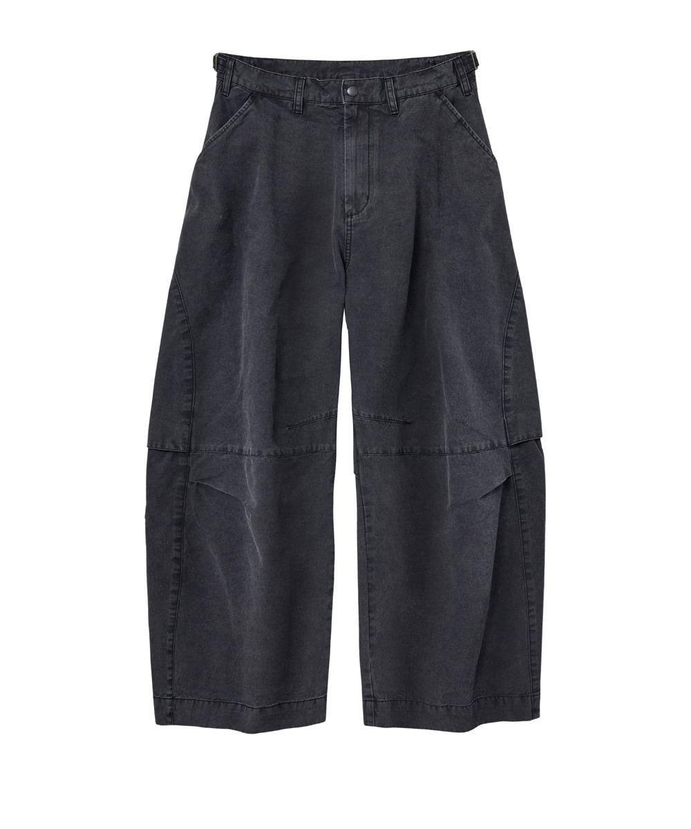 Wide Vented Pants Charcoal