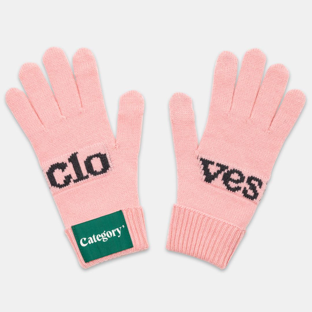 KNIT GLOVES_LIGHT PINK