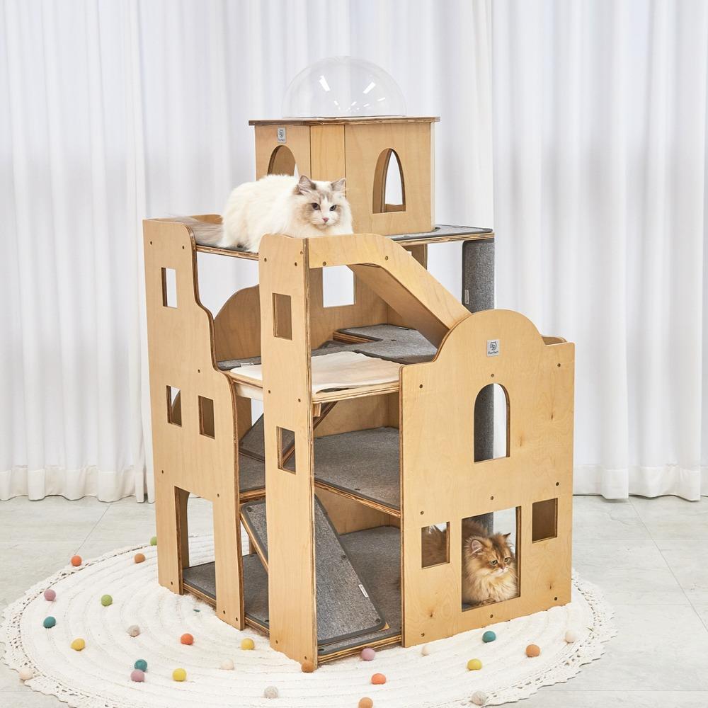 퍼르르펙트 산토리니 작은마을 내츄럴 캣타워