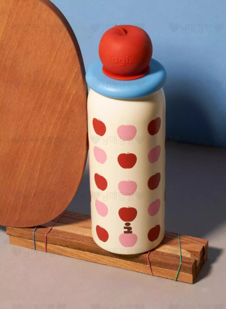 tagi 사과 패턴 380ml 보온 보냉 텀블러