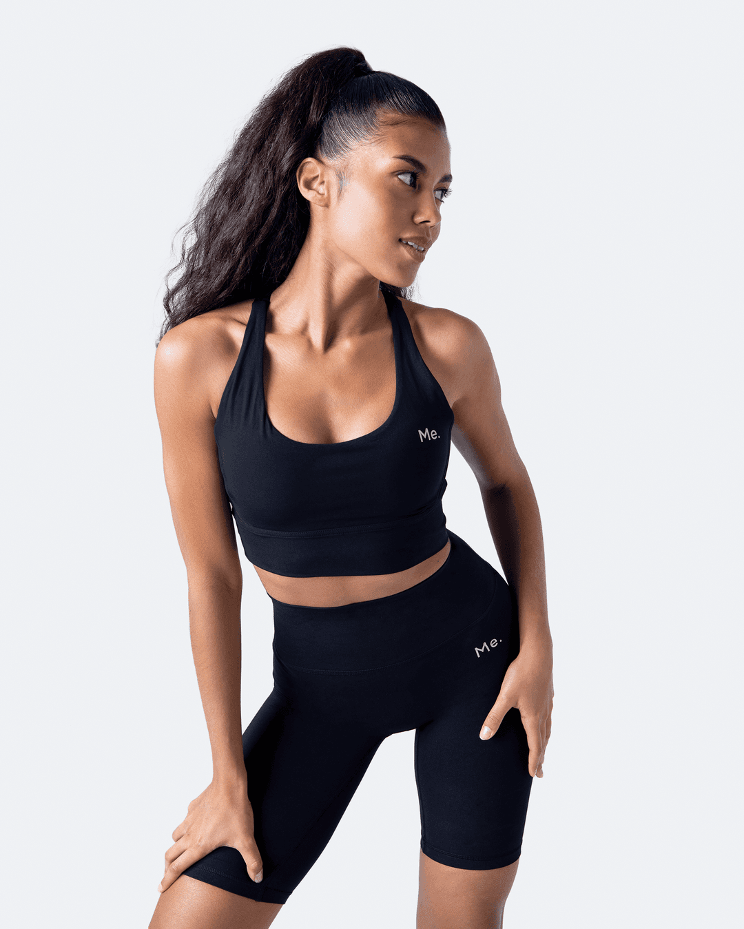 BetterMe Jet Black Strappy Back Top for women