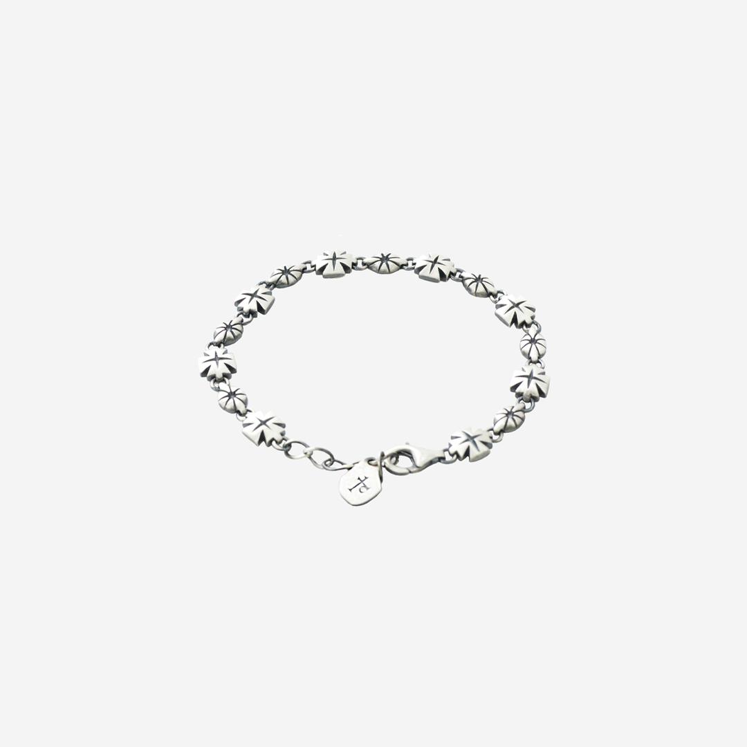 (02.12 PM6:00) 925 silver bracelet (cross & hanabi lemon)