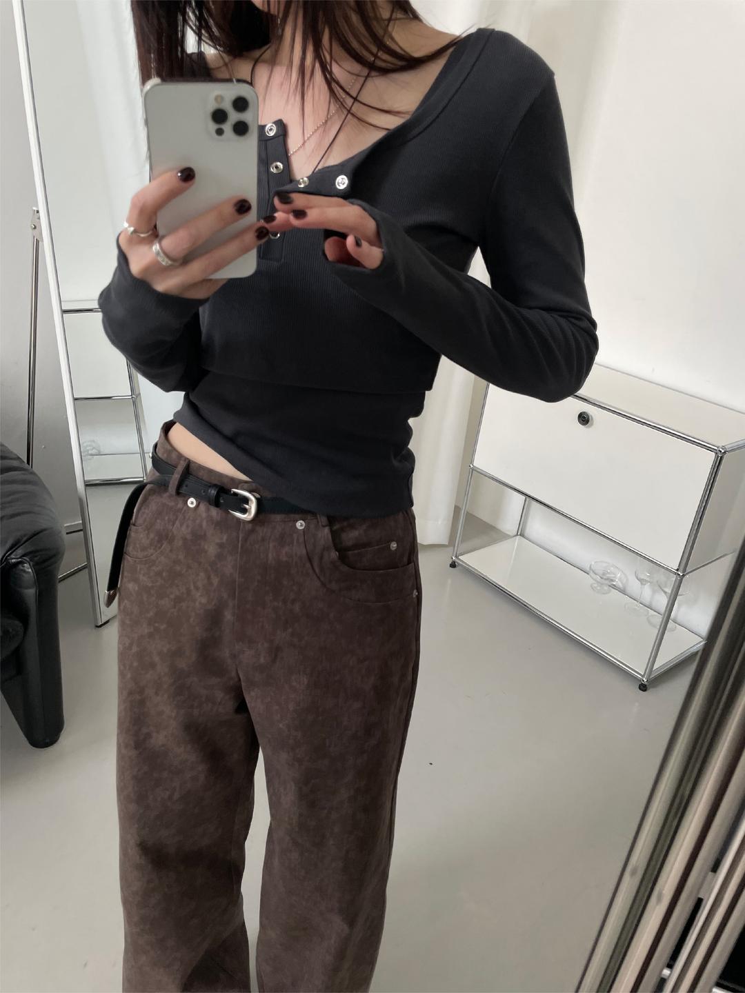 Rolling Snap T-shirt(5 color)