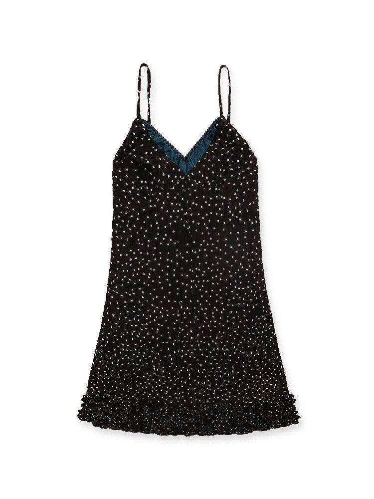 Paneled Polka Dot Lace Slip Dress【s0000016410】