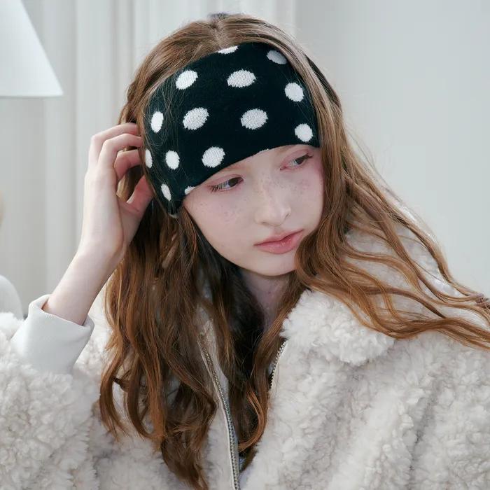 Dot Pattern Hairband (2 Colors)