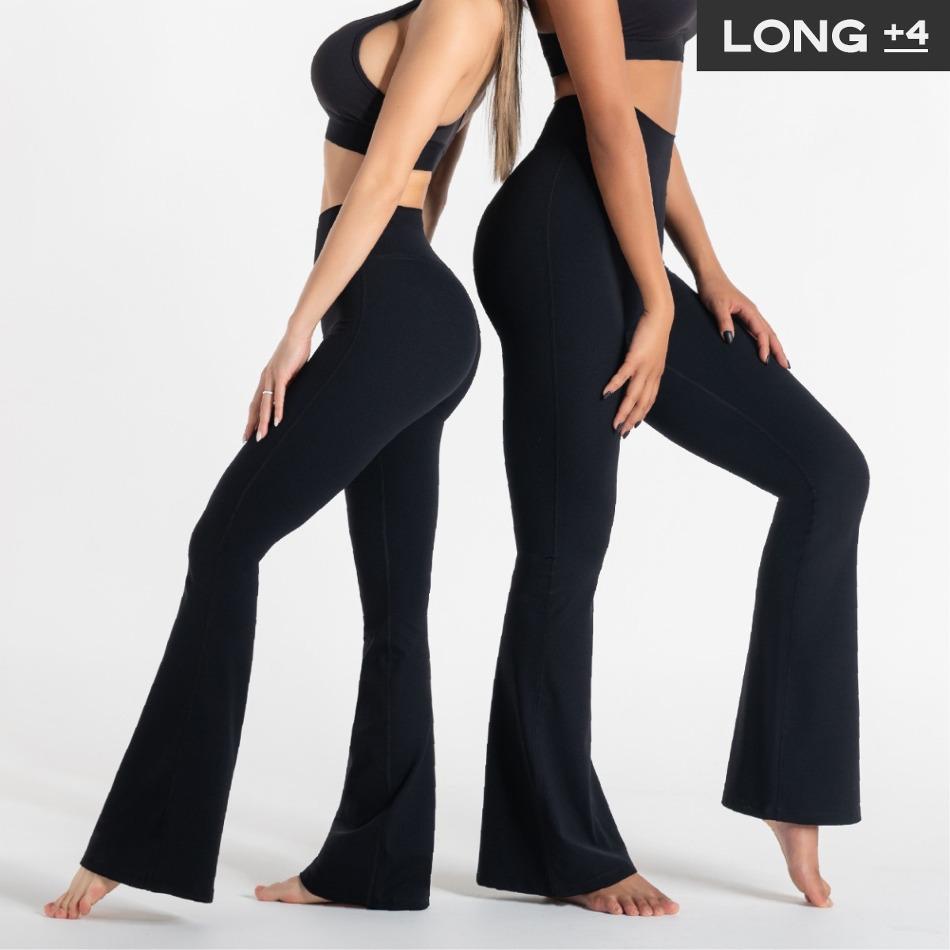 보정핏 DEMI 부츠컷 레깅스 롱기장 +4cm 블랙