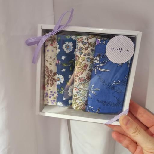 아사 면손수건(4장 세트)