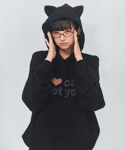 I LOVE CAT NOT YOU CAT EAR HOODIE