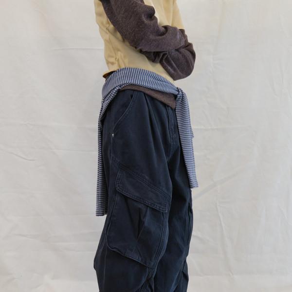 [3/9 순차 출고] Pigment Pocket Curved Pants (Navy/2size)