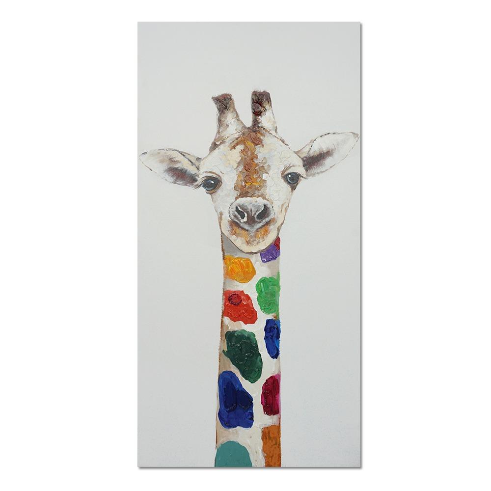 핸드페인팅 러블리제라프 캔버스 액자