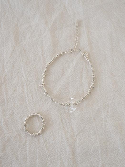 SILVER CHIP BRACELET