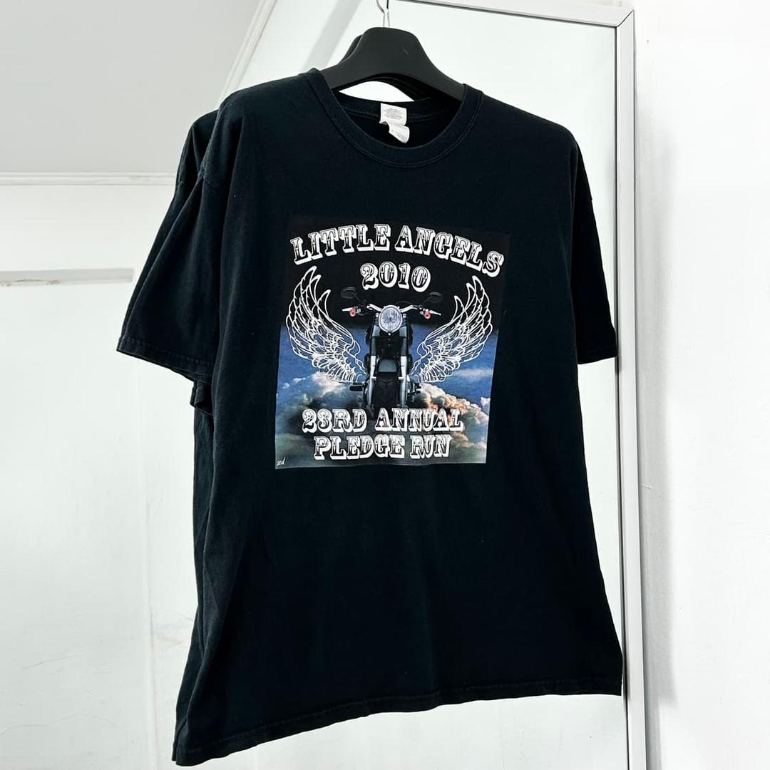 Gildan 90s 모터사이클 반팔 티셔츠 | 후루츠패밀리