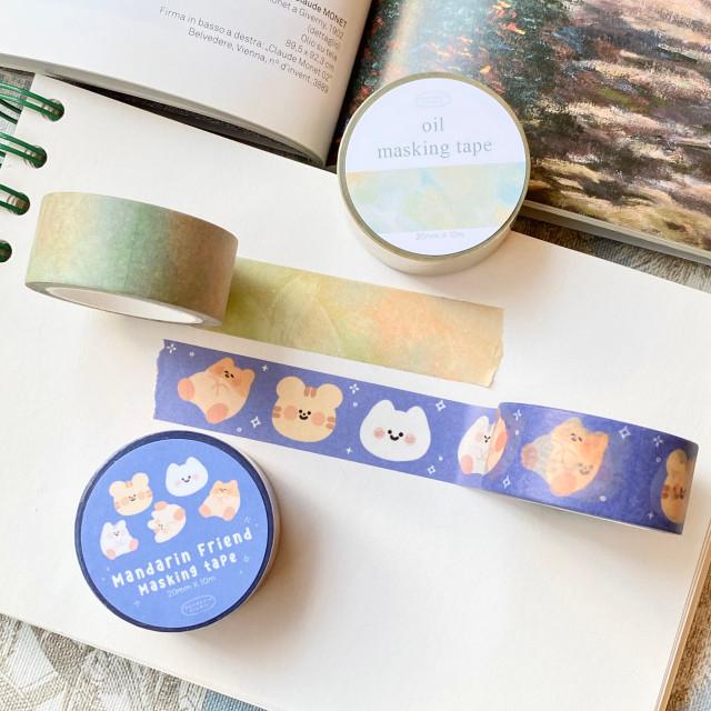 만다린 마스킹 테이프