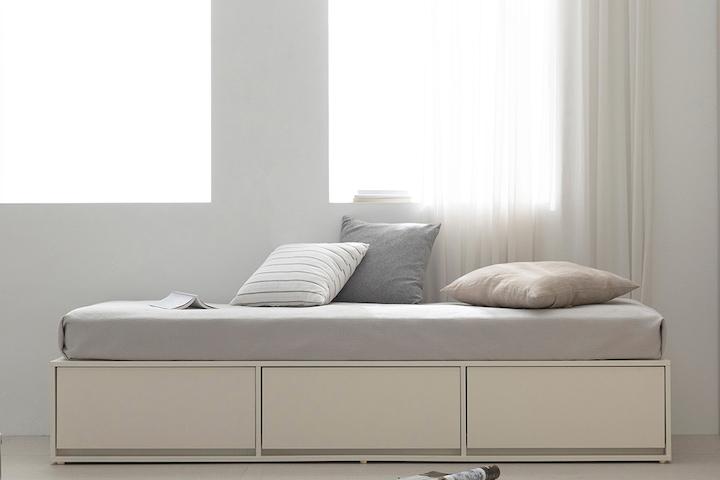 미니멀 1인용 쇼파 원룸 서랍형 소파베드