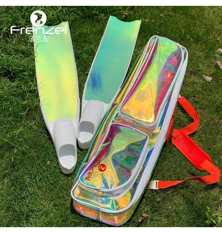 [티몬] 프렌젤 롱핀 가방 오리발 프리다이빙 백 다이빙 스노쿨링 세트 스쿠버다이빙 카멜레온 투명 방수