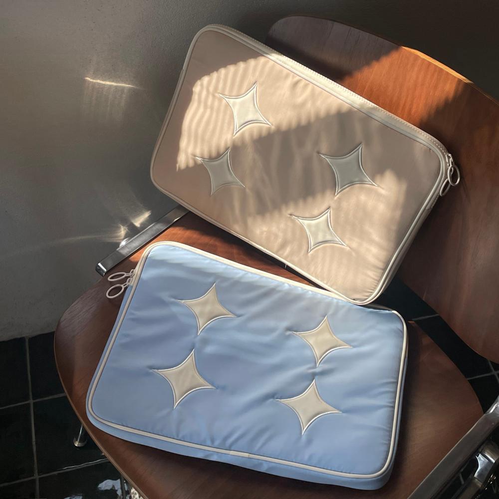 수심 Diamond Pouch 별 노트북 파우치 아이패드 태블릿 가방 13 16인치
