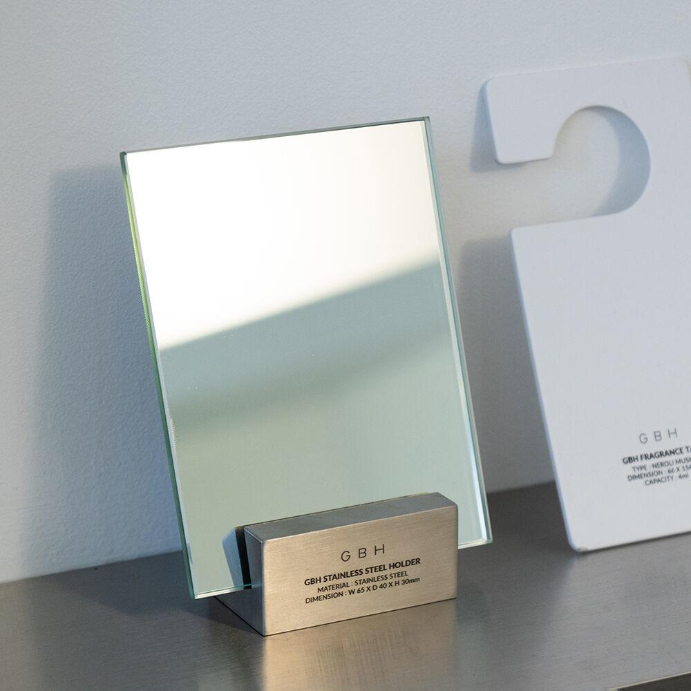 STAINLESS STEEL HOLDER + DESK MIRROR 탁상거울+홀더