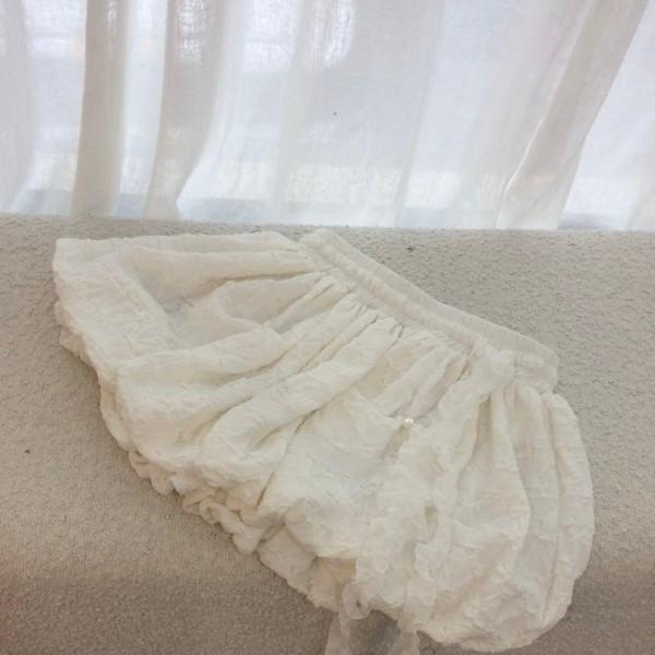 [5/23 순차출고] Wrinkle Balloon Skirt ••♡ IVORY