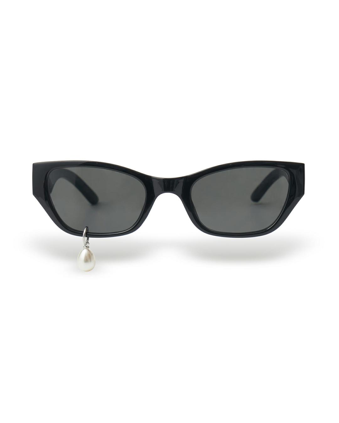 Pearl Tear Cat-Eye Acetate Sunglasses