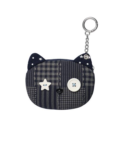 CAT CHECK POUCH KEYRING NAVY(CV2GSUAB60A)