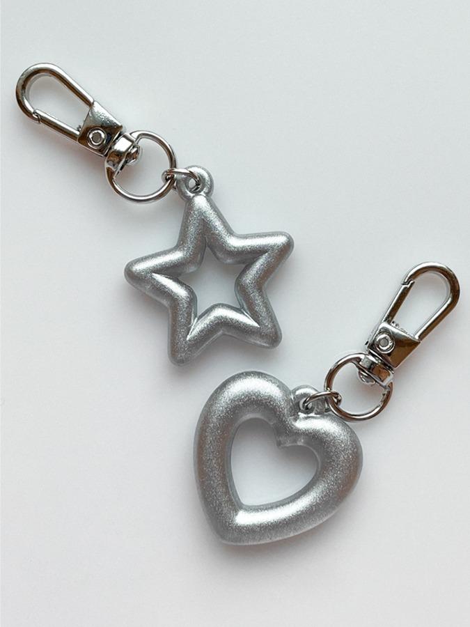 Silver keyring set