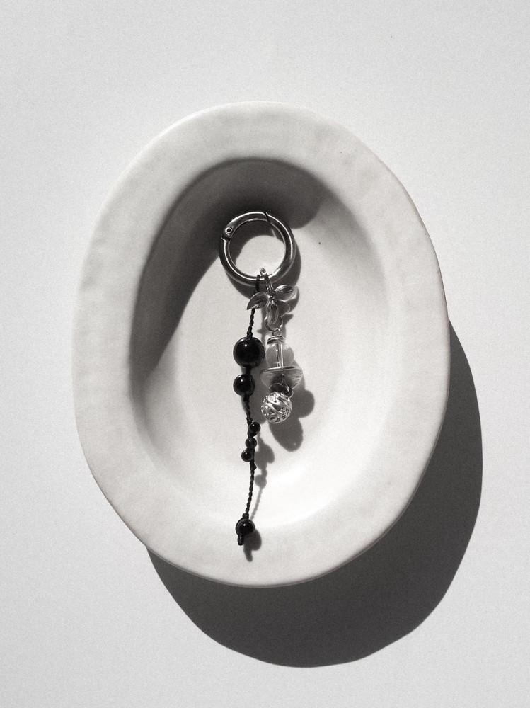 [모지] 버찌 열매 원석 비즈 키링