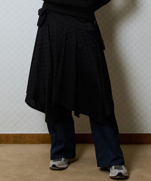 GT POCKET MIDI SKIRT(BLACK)