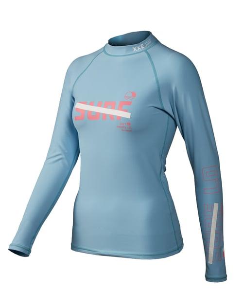여성 SWAY L.Blue 베이직 슬림핏 래쉬가드