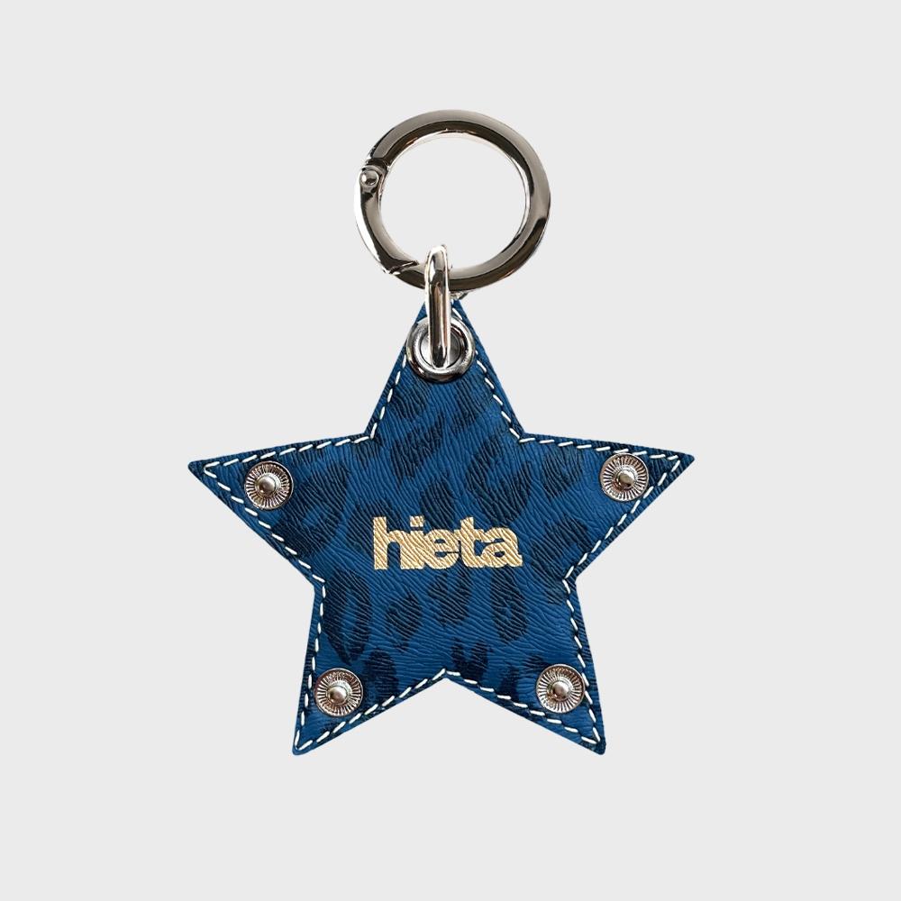 Tanny Keyring / Blue Leopard
