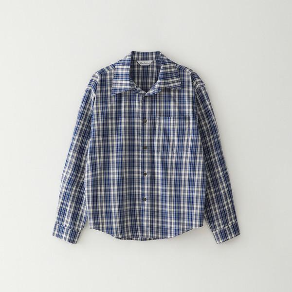 Bluesf formal checkered shirt [Mid blue]
