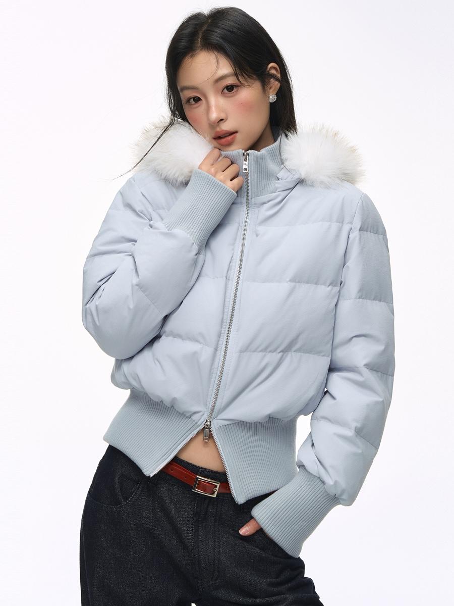 NS76 Frosty Glow Puffer Jacket (2color)