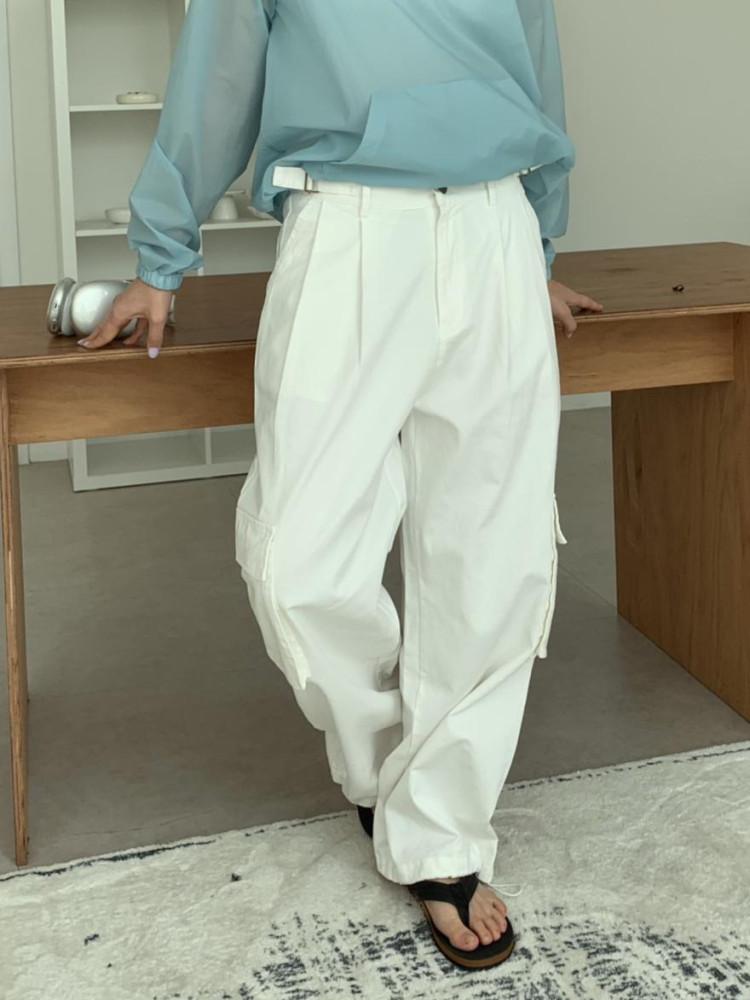 [MD 추천!] 비인 스트링 카고 비죠 pants (4 color)