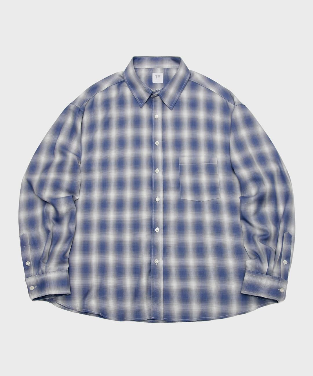 All day ombre shirt_Navy
