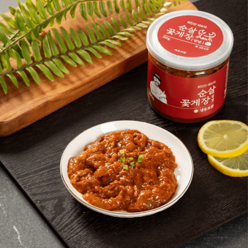 [셰프의장] 최인선 셰프의 함초품은 저염식 양념 순살 꽃게장, 350g, 1개