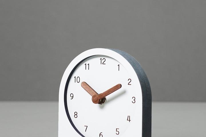 무소음 우드 탁상시계 D