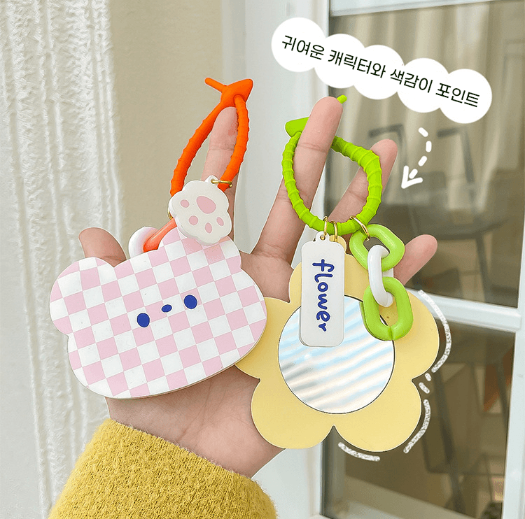 [1+1할인] 도리미 캐릭터 손거울 키링