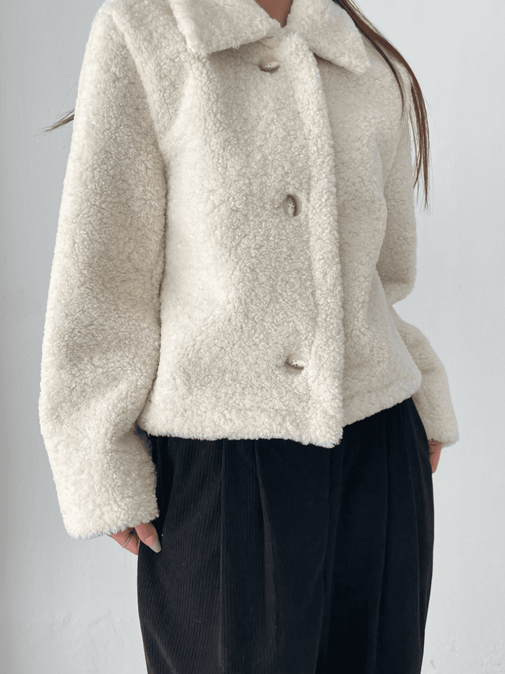 boucle suede mustang(2color)