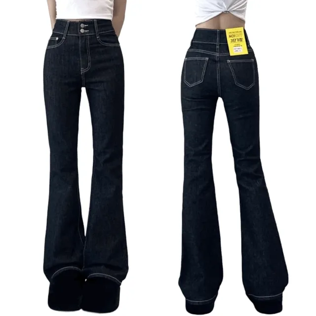 [숏,기본,롱][S~2XL] high-waist bootcut denim! 2col