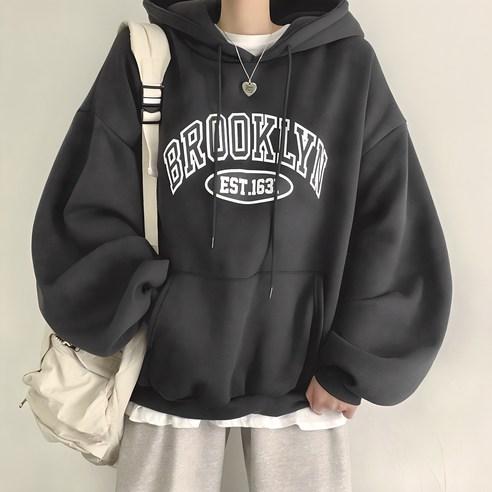 위드후이린 여성용 브루클린 루즈핏 후드 맨투맨 - 후드티 | 쿠팡