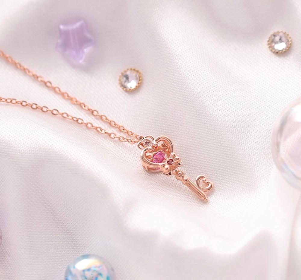 OST 목걸이 세일러문 시공의 열쇠 실버 목걸이 121101Q