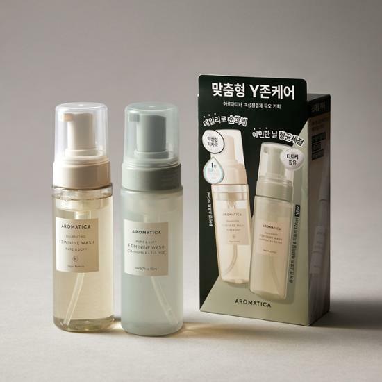아로마티카 퓨어앤소프트 여성청결제 170ml 기획(+캐모마일&티트리170ml 증정)