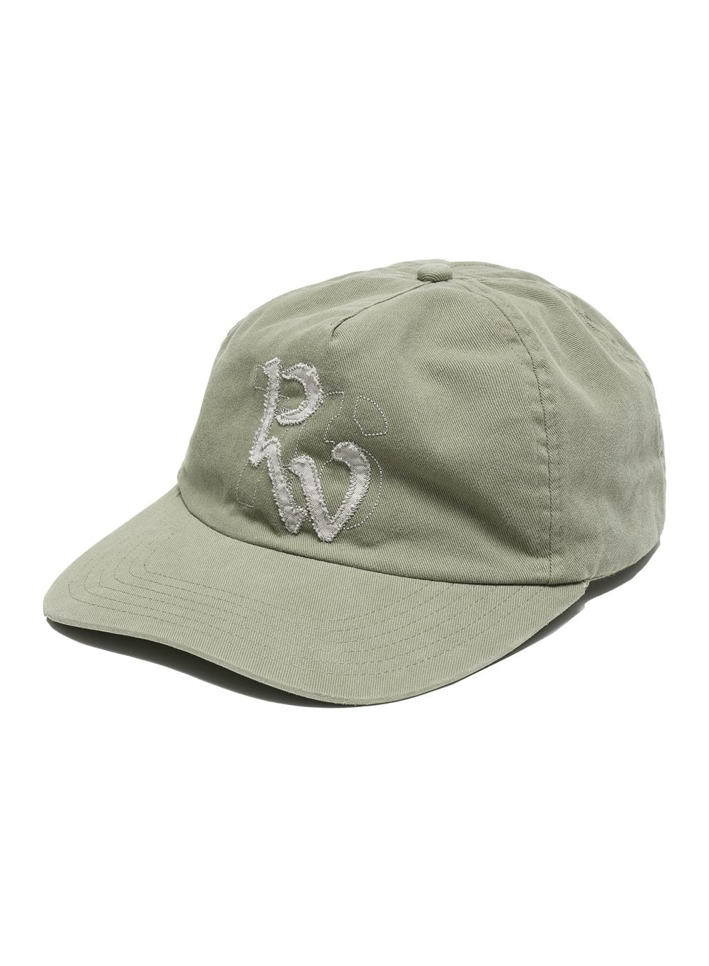 [WOMEN] PW76 APPLIQUE GRANDAD CAP_LIGHT KHAKI