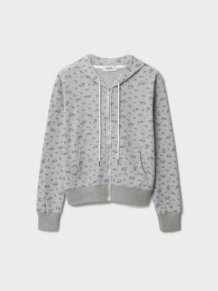 Nika Hoodie [Dark Grey Floral]