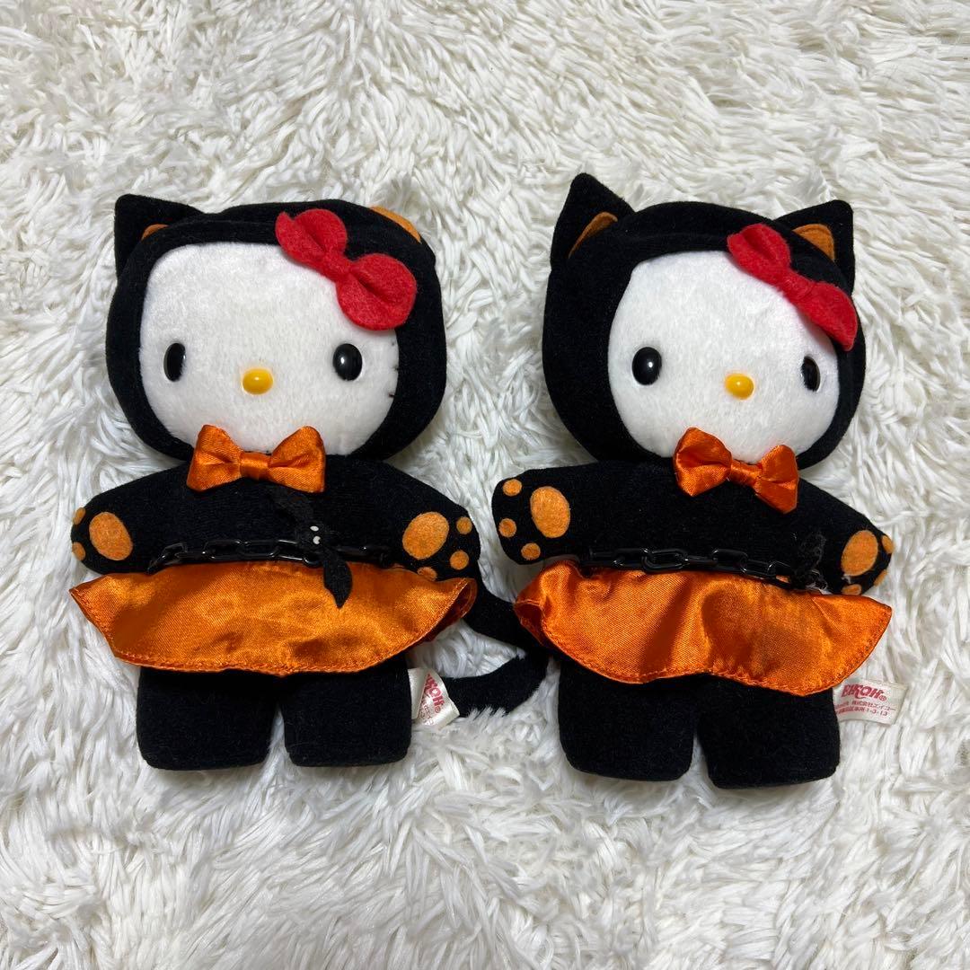 【ハロウィン レア】サンリオ　ハローキティ 黒猫　着ぐるみ　ぬいぐるみ