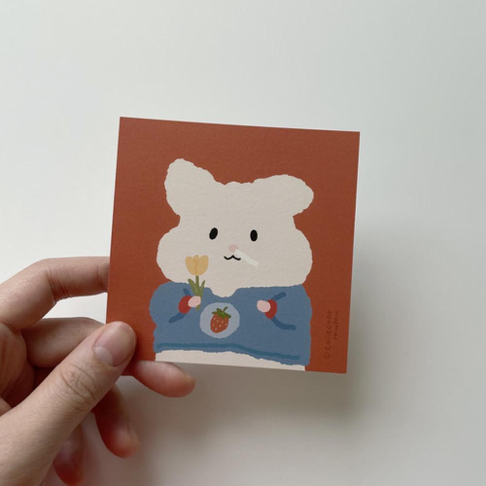 [무무] 튤립 한송이 엽서