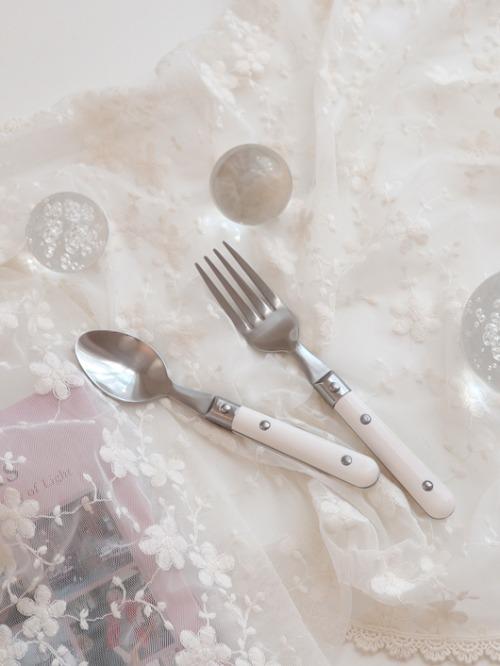 [home-cafe] 화이트 무드 티스푼,티포크